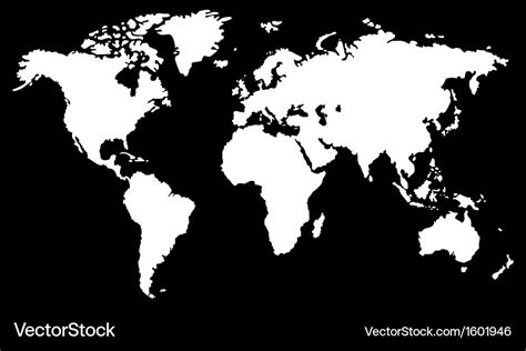 High Resolution Map Of World Black And White Map With States