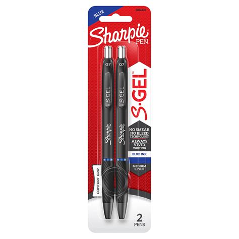 Sharpie S Gel Pens Medium Point 0 7mm Blue Ink 2 Count Walmart Business