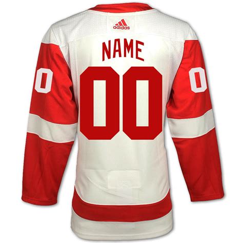 Detroit Red Wings Adidas Road Climalite Authentic Jersey Vintage