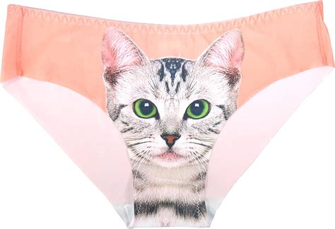 Intimates And Sleep 3x Ladies Kitten Pussy Cat Panties Knickers Brief