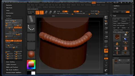 Tutorial: How to Create Curved MultiMesh Brush in Pixologic Zbrush (4 ...