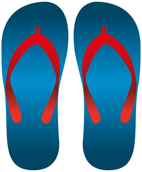 Flip Flops Blue Sandal Clip Art Blue Wreath Png Download 66048000