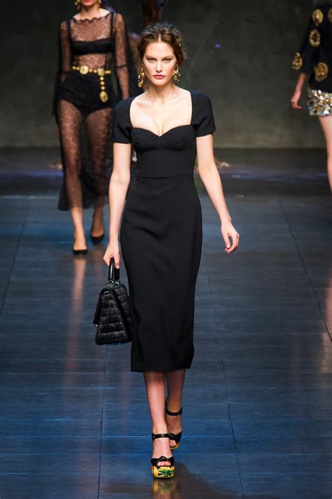 Fashion Show Dolce And Gabbana Springsummer 2014 Весна 2014 Черное