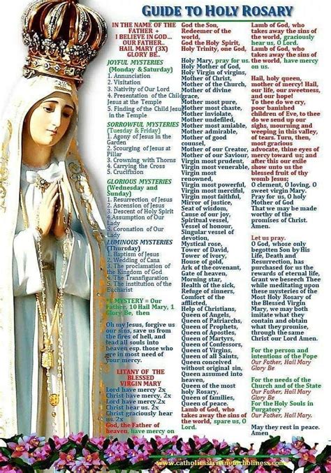 Oración A Fatima Rosary Prayers Catholic Catholic