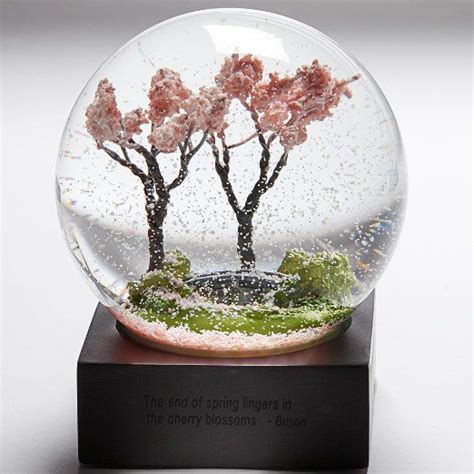 Smithsonian Spring Waterglobe Snow Globes Globe Cherry Blossom