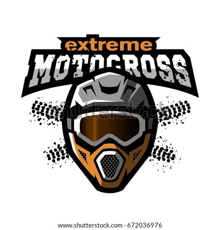 Motorcycle riders club emblem set. Extreme Motocross Logo Stock Vector 672036976 - Shutterstock