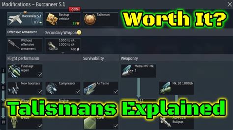 talismans explained [war thunder] youtube