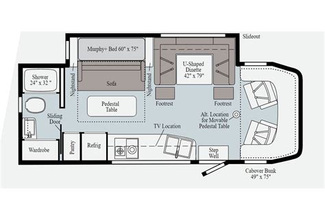 Winnebago Motorhome Floor Plans Floorplans Click
