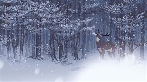 Winter Deer Wallpaper Backgrounds 72 Images