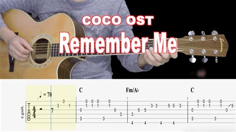 Remember Me Coco Ost Fingerstyle Guitar Tutorial Tab Youtube