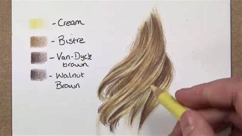 Drawing Blonde Hair With Coloured Pencils How To Draw Hair In 2021