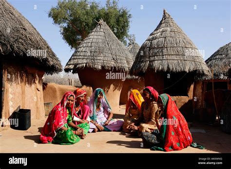 India Rajasthan Bishnois Villages Stock Photo Alamy