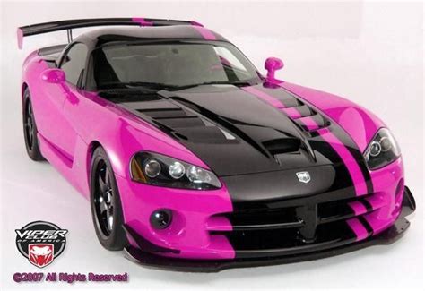 Pink Dodge Viper Pink Car Girly Car Dodge Viper