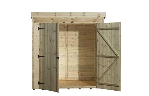 Empire 4000 Pent Garden Shed 6x4 Shiplap Pressure Treated Tandg Double