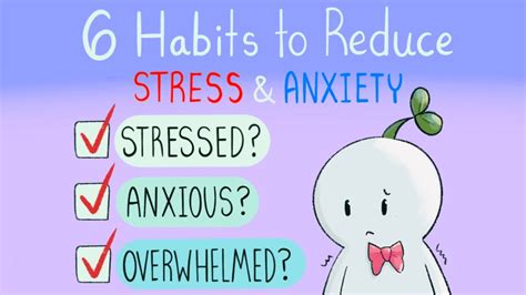 6 Daily Habits To Reduce Stress And Anxiety Youtube