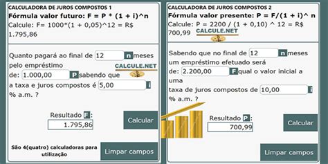 calculadora de juros compostos simulador com fórmula de cálculo e exemplos de como calcular juros