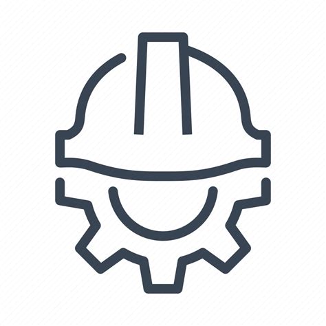 Engineering Engineer Hard Hat Safety Helmet Gear Icon Download