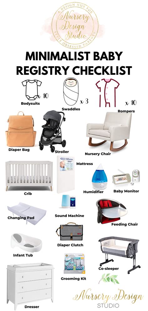 Minimalist Baby Registry Checklist 2023 Nursery Design Studio