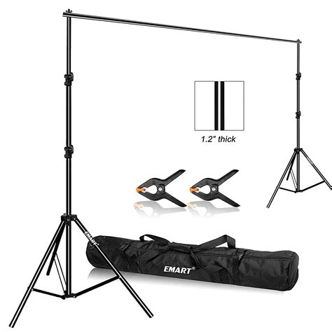 Buy Emart Photo Video Studio X Ft Heavy Duty Background Stand Backdrop Support System Kit