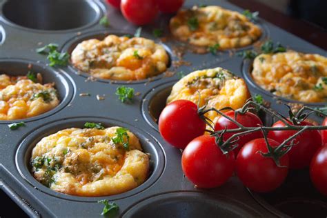 Baked Egg Cups Kale And Cheddar Breakfast Cups Daily Appetite