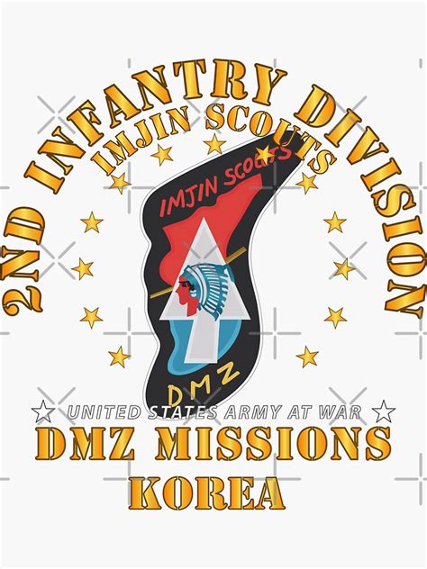 Army 2nd Infantry Division Imjin Scout Dmz Missions Sticker For