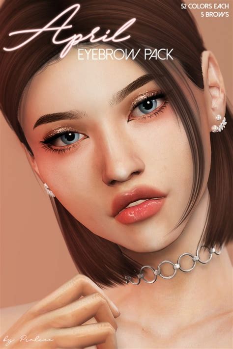 Praline Sims April Eyebrow Pack • Sims 4 Downloads