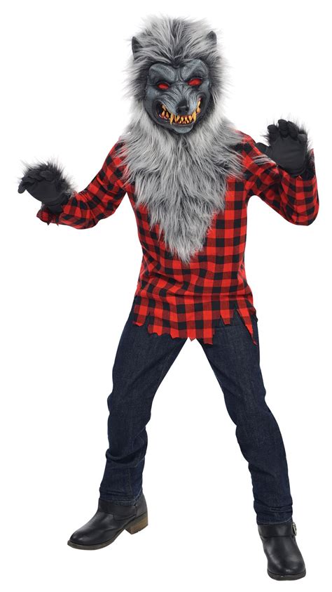 Boys Halloween Werewolf Fancy Dress Costume Hungry Howler Outfit Age 14