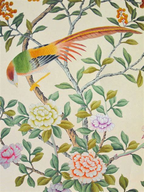 Free Download Porcelain Bird Chinoiserie Wallpaper Product Images Of