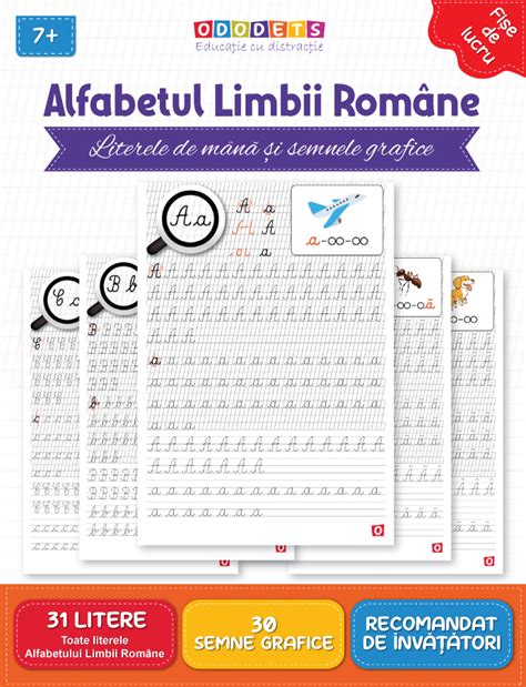 Alfabetul Limbii Române Literele De Mână și Semnele Grafice Fise De