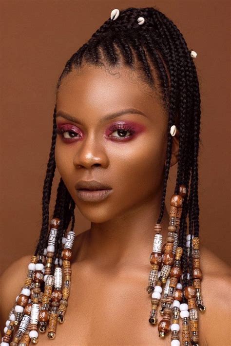 these beaded braid hairstyles will leave you mesmerized essence hair styles cornrows with