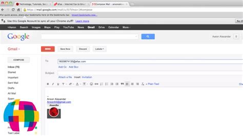 How To Send And Receive A Fax With Gmail Youtube