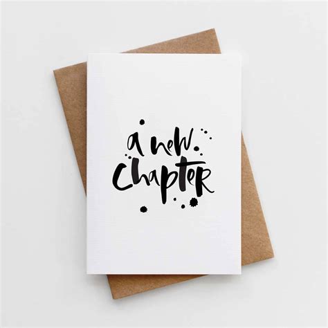 'a New Chapter' Card By Too Wordy | notonthehighstreet.com