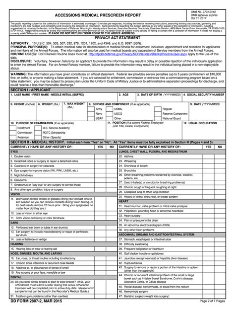 Dd 2807 1 Pdf March 2015 2024 Form Fill Out And Sign Printable Pdf