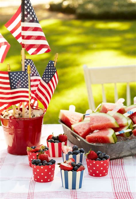 Holiday Picnic Decorations Fourth Of July Food Cookout Decorations