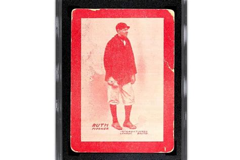 babe ruth s 1914 card valued at over 6 million sells for record price the athletic