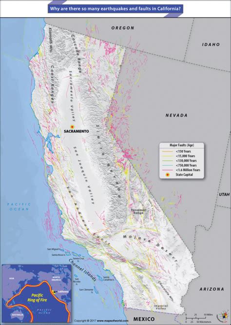 Map Of California Fault Lines With Names