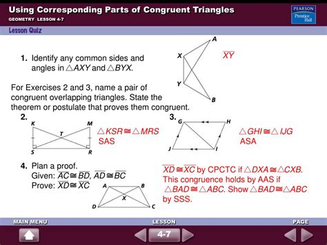 Two pairs of corresponding angles and a pair of opposite sides are equal in both triangles. PPT - Congruence in Right Triangles PowerPoint Presentation, free download - ID:3410543