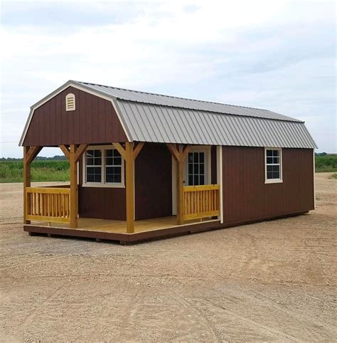 Deluxe Lofted Cabin United Portable Buildings John Schneider Sheds