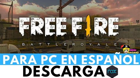 ¡descarga un juego gratis o únete a una comunidad de juegos gratuitos hoy mismo! DESCARGAR FREE FIRE BATTLEGROUNDS PARA PC CON NOX ...