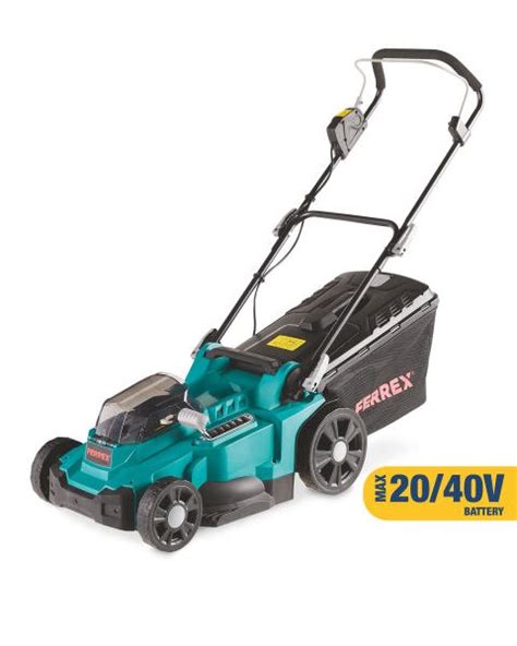 Ferrex Cordless Lawn Mower Fs Arm Including Battery Charger