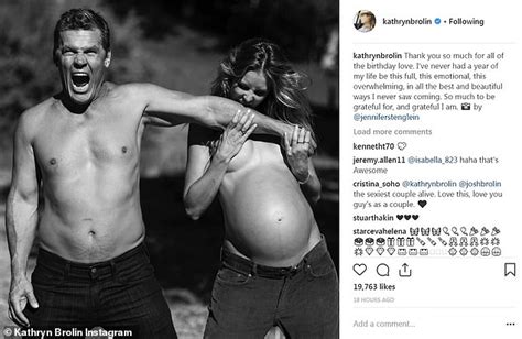 Josh Brolin And His Heavily Pregnant Wife Kathryn Take Off Their Shirts
