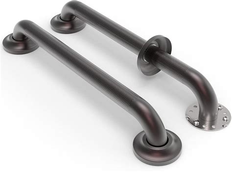 Ameriluck 2 Pack 16in Bath Safety Grab Bar With Anti Slip Knurled Grip
