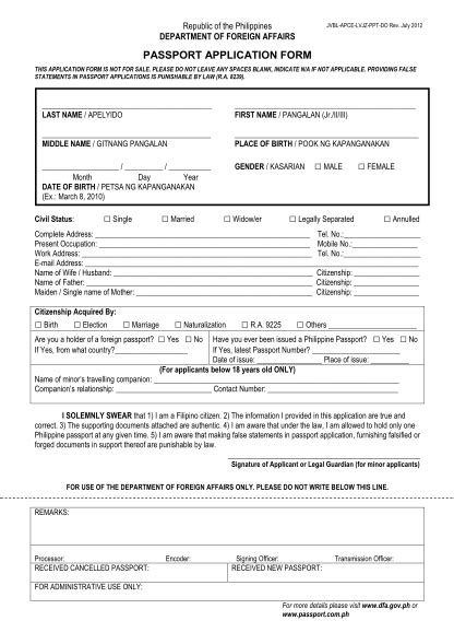 21 Passport Form Page 2 Free To Edit Download And Print Cocodoc