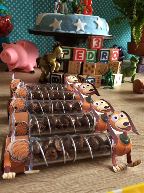 12 Slinky Dog Candy Plastic Tube Toy Story Decorations Party Etsy
