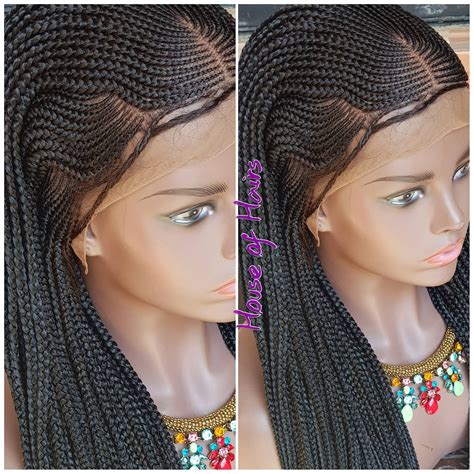 Braided Frontal Wig Steps Braids Cornrow Ghana Weave Box Braids Colour