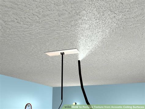 If you have never done this before, practice with the equipment on scrap plywood or scrap drywall before you begin on the ceiling. how to spray a popcorn ceiling | www.Gradschoolfairs.com