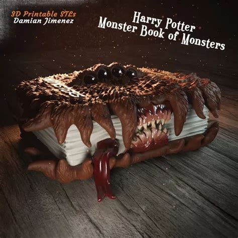 Download Stl File Harry Potter The Monster Book Of Monters 3d