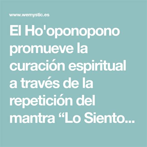 El Ho Oponopono Promueve La Curaci N Espiritual A Trav S De La