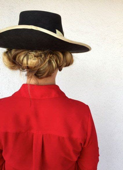 Girls with medium length hair always go for this style as it is simple and elegant. Hat cowgirl hairstyles 38 Super ideas