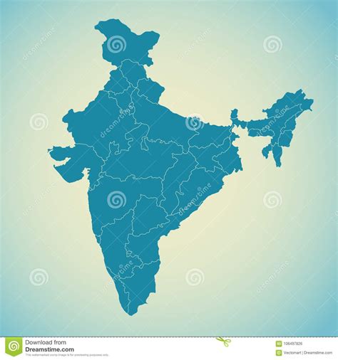 India Map India Map Asia Map Colorful Map Images